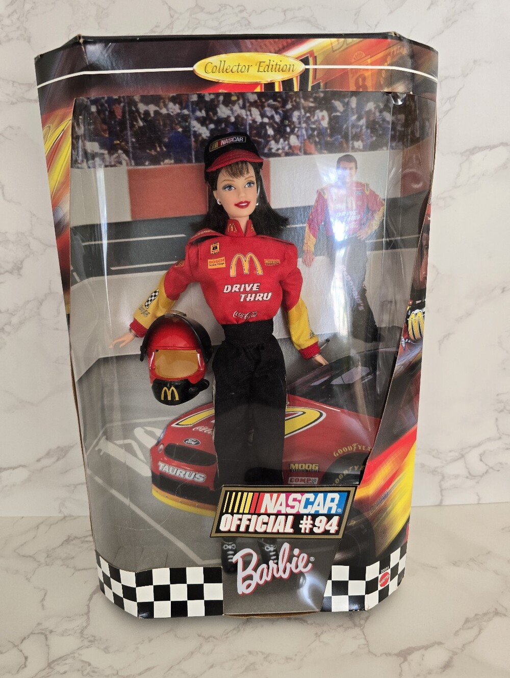 Collector Edition Barbie NASCAR Official #94 Drive Thru Doll - New in Box
